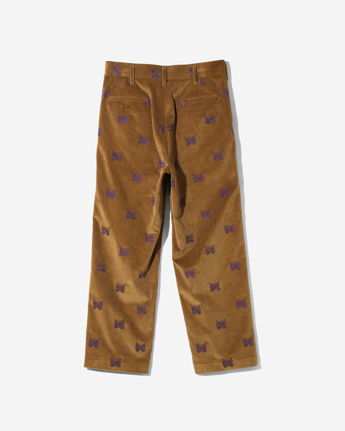 Straight Trouser - Papillon Emb. Corduroy - Tan