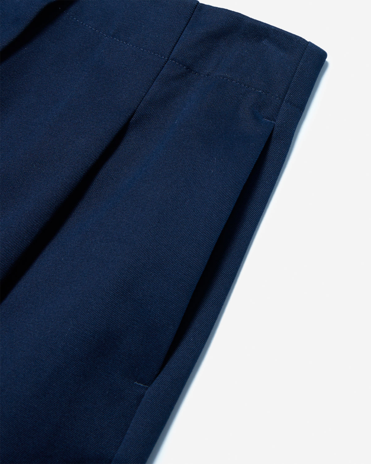 Dordoni - Pants - Deep Pleat Volume Ankle Crop - Dark Navy