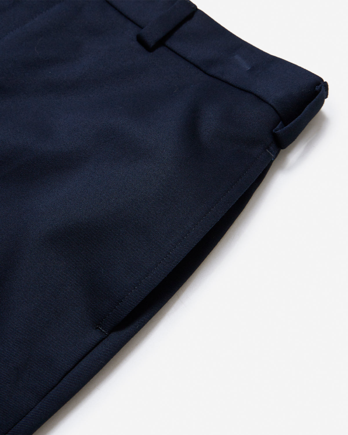 Piped Stem Trouser - Navy