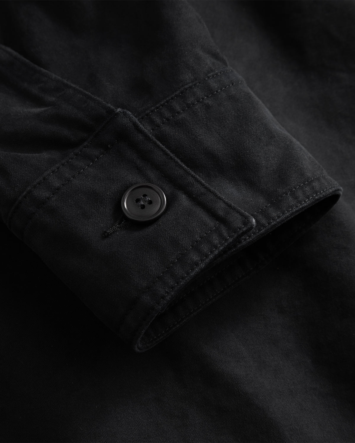 Lux J - Unlined Mens Jacket Dye Moleskin - Black