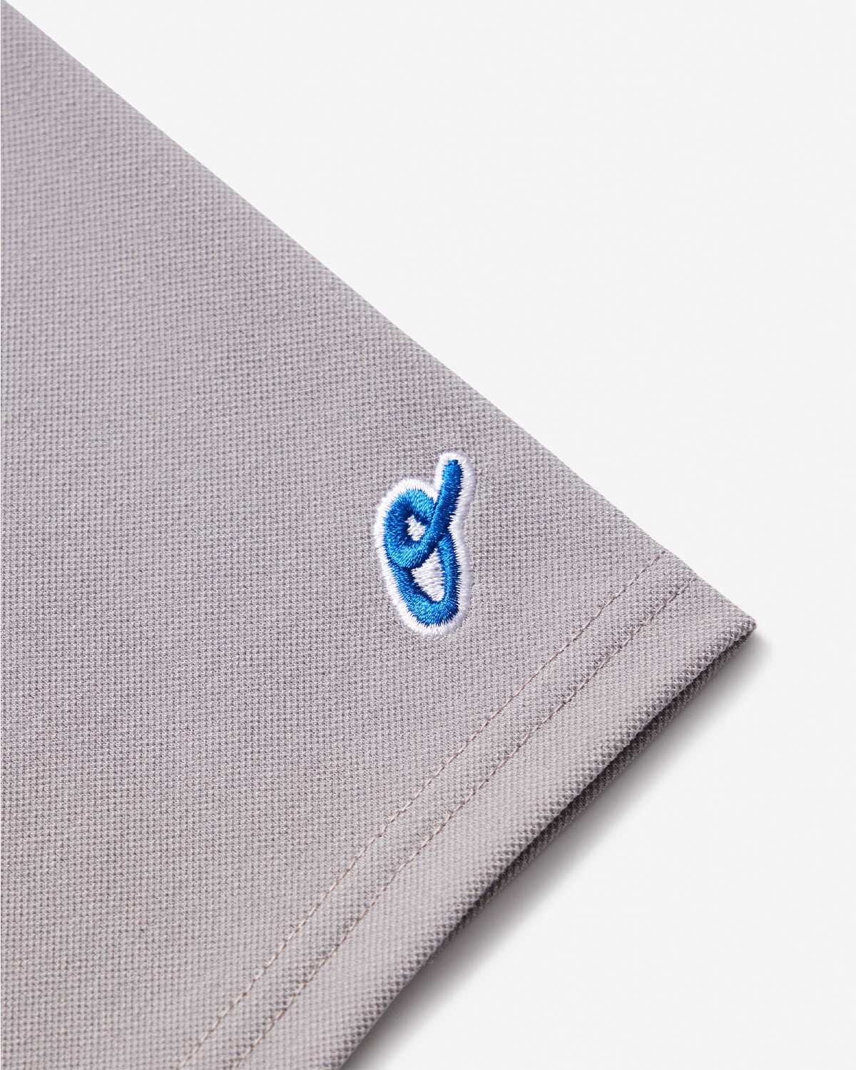 Pique Y-Neck T-Shirt - Gray