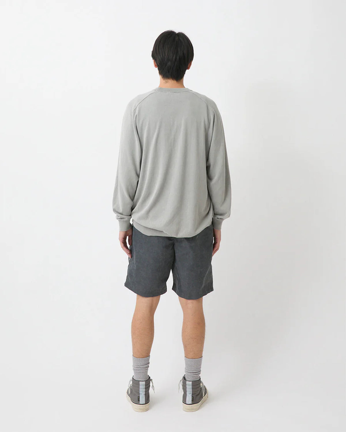Officer Chino Shorts Nylon Twill Pigment Dye - Charcoal