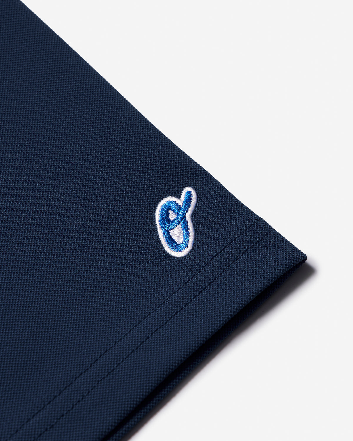 Pique Y-Neck T-Shirt - Dark Navy