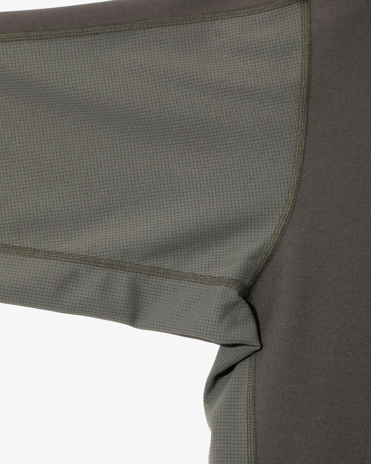 Base Layer Crew Neck Shirt - Stretch Jersey - Olive