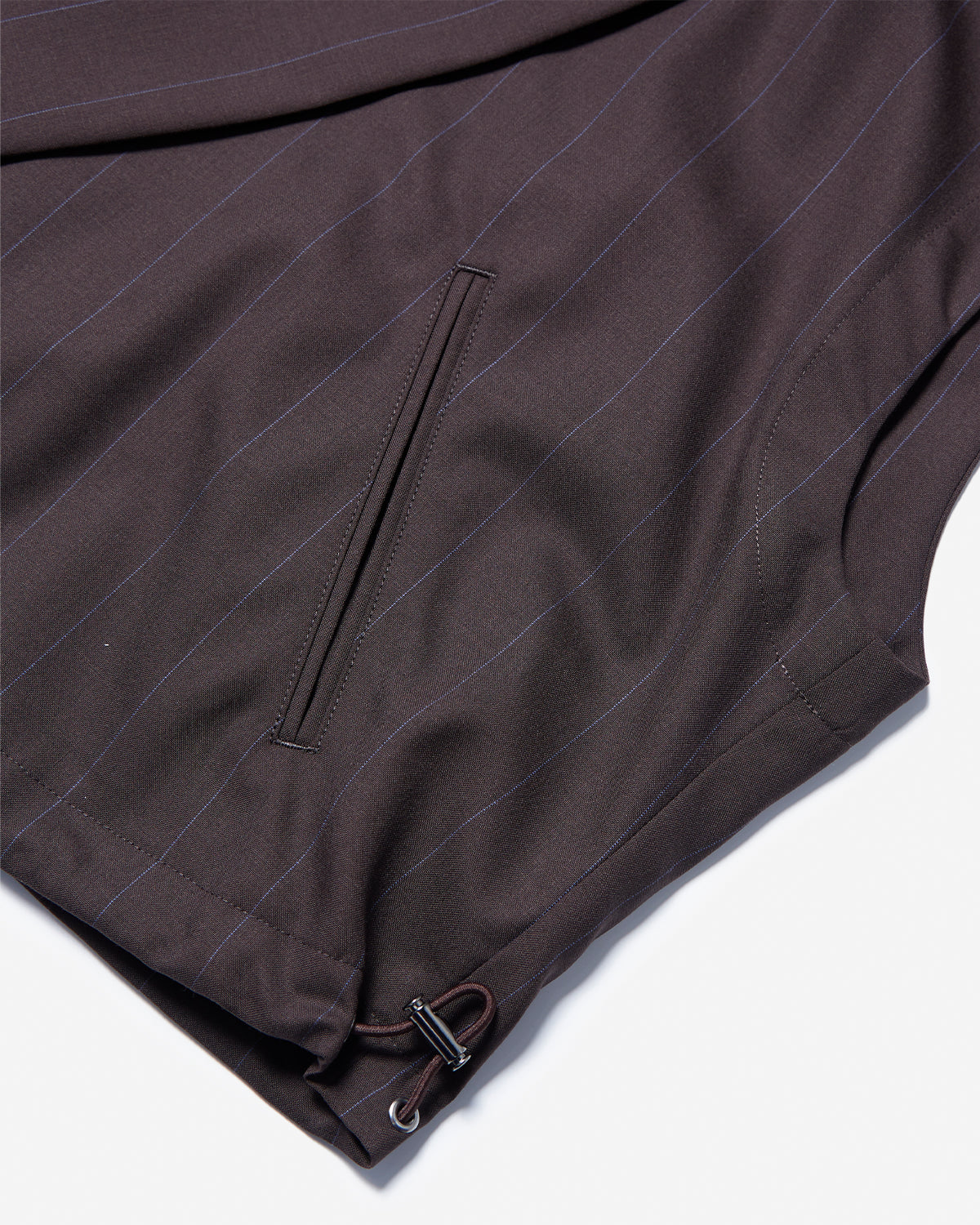 Draw Cord Vest - Chocolate