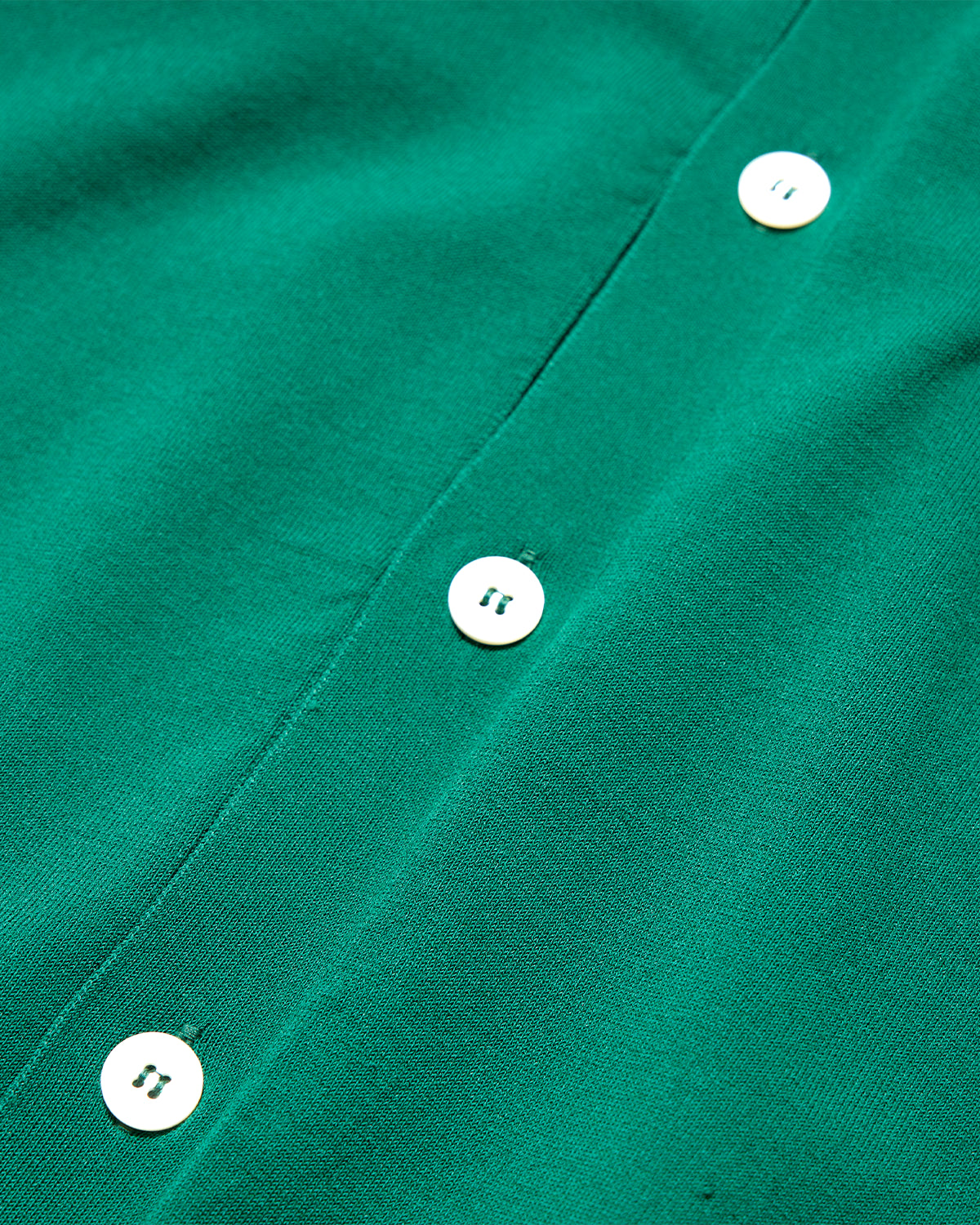 Mens Jersey Knit V-Neck Cardigan - Green