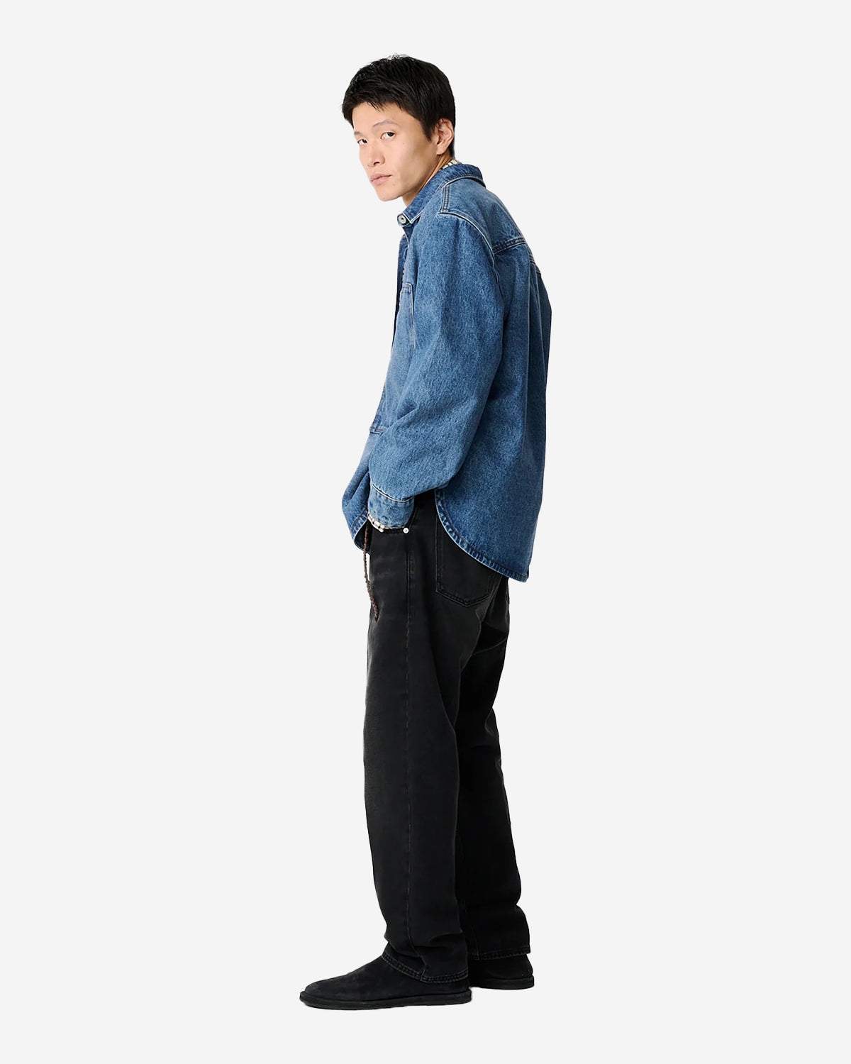 Saxon - Denim Overshirt - Worn Wash Indigo