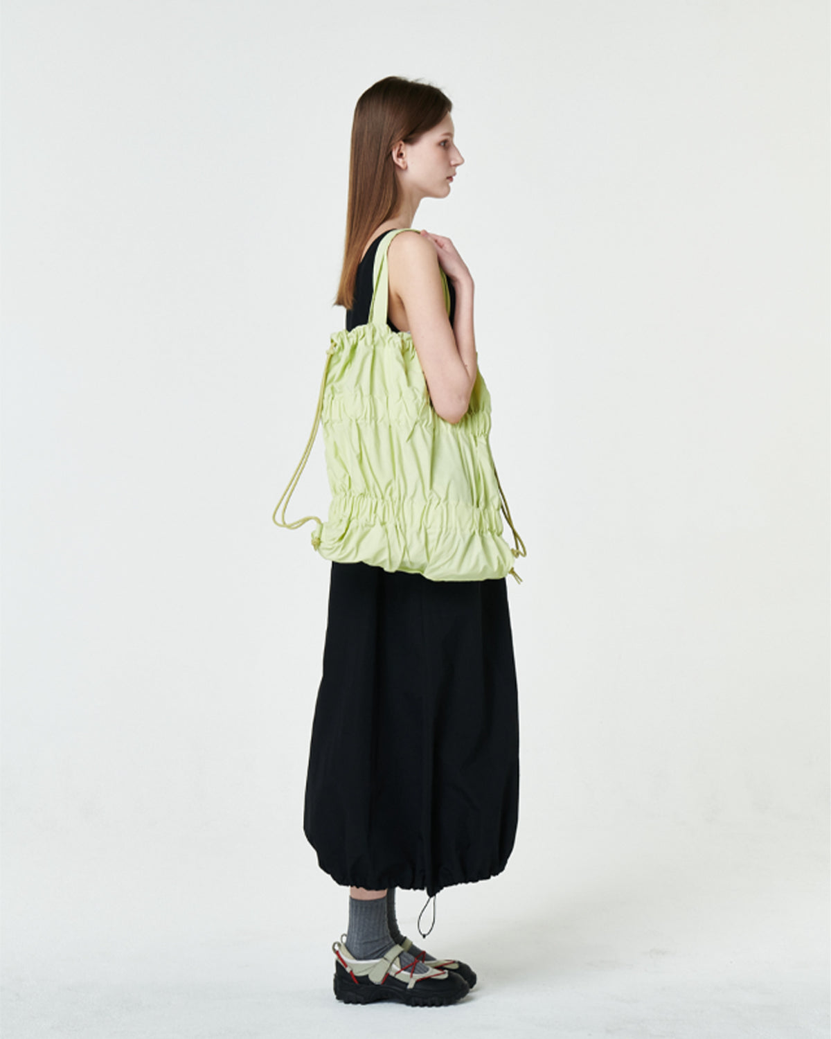 Tiered Banding Backpack - Lime Lemon