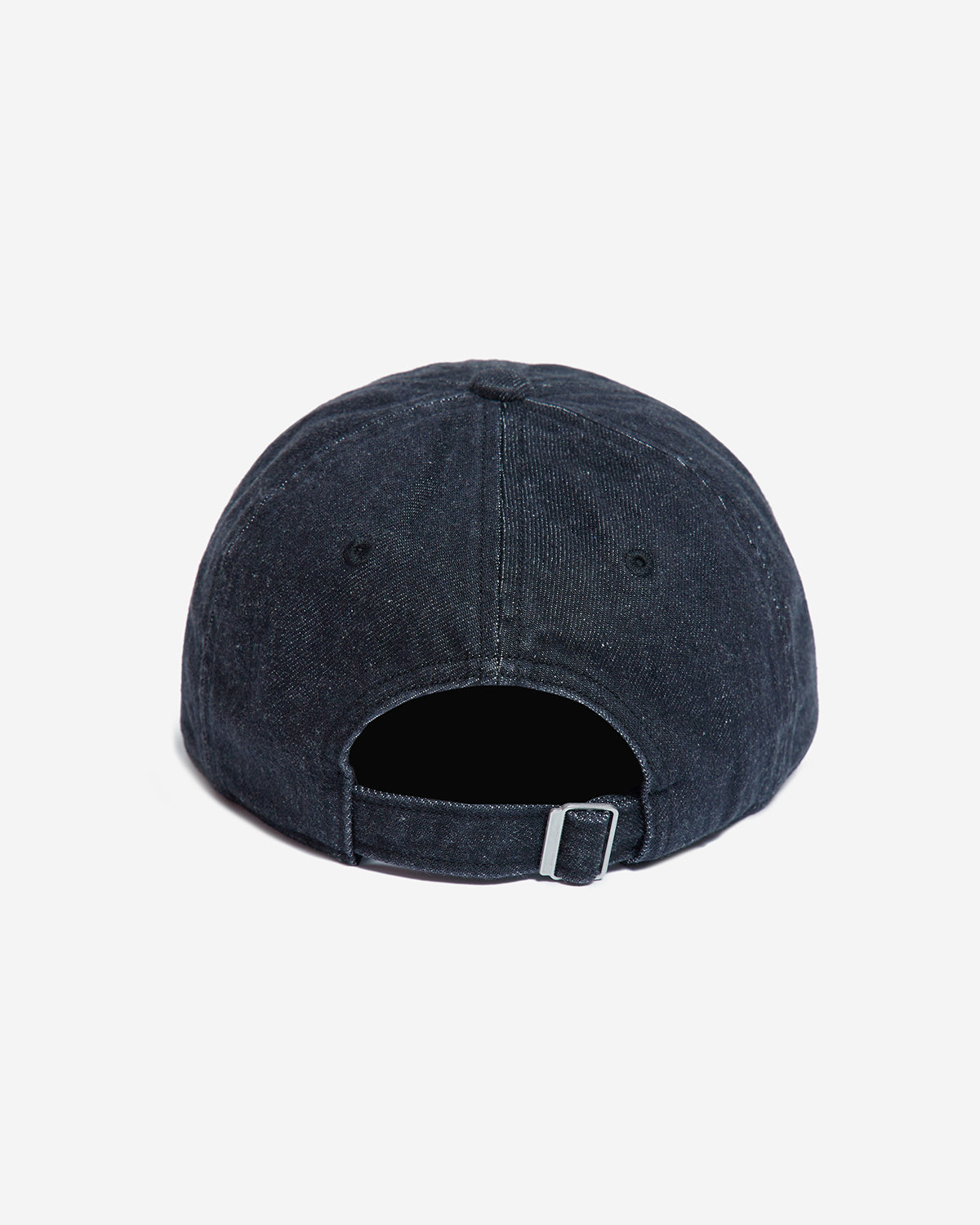 Washed Denim 6Panel Cap - Black