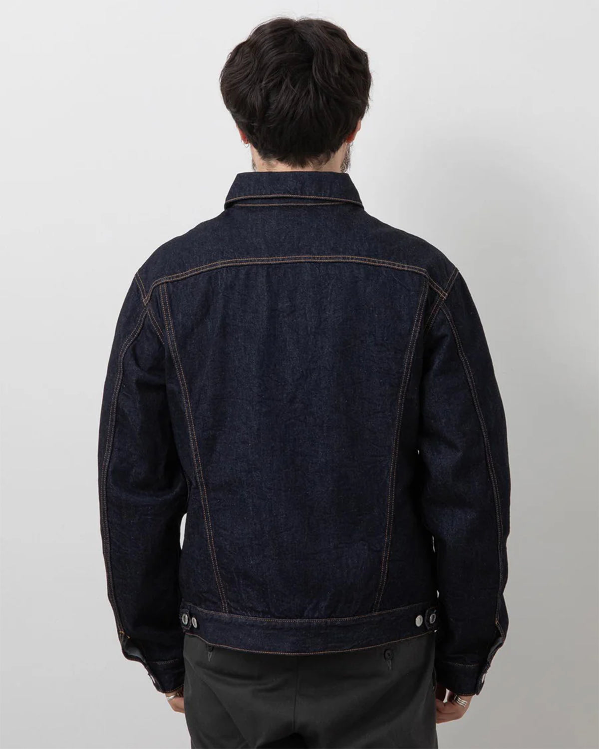 Trucker Blouson Cotton 11.5Oz Denim OW With Windstopper - Indigo