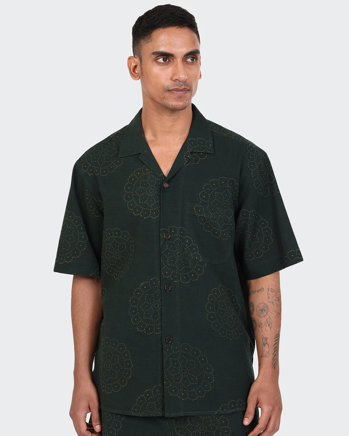 Ronen - Over Sized Camp Collar SS Shirt - Block Print
