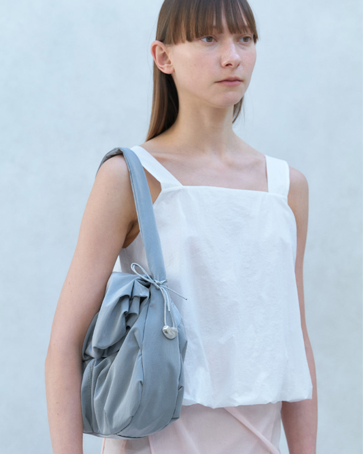 Blooming Hobo Bag - Gray
