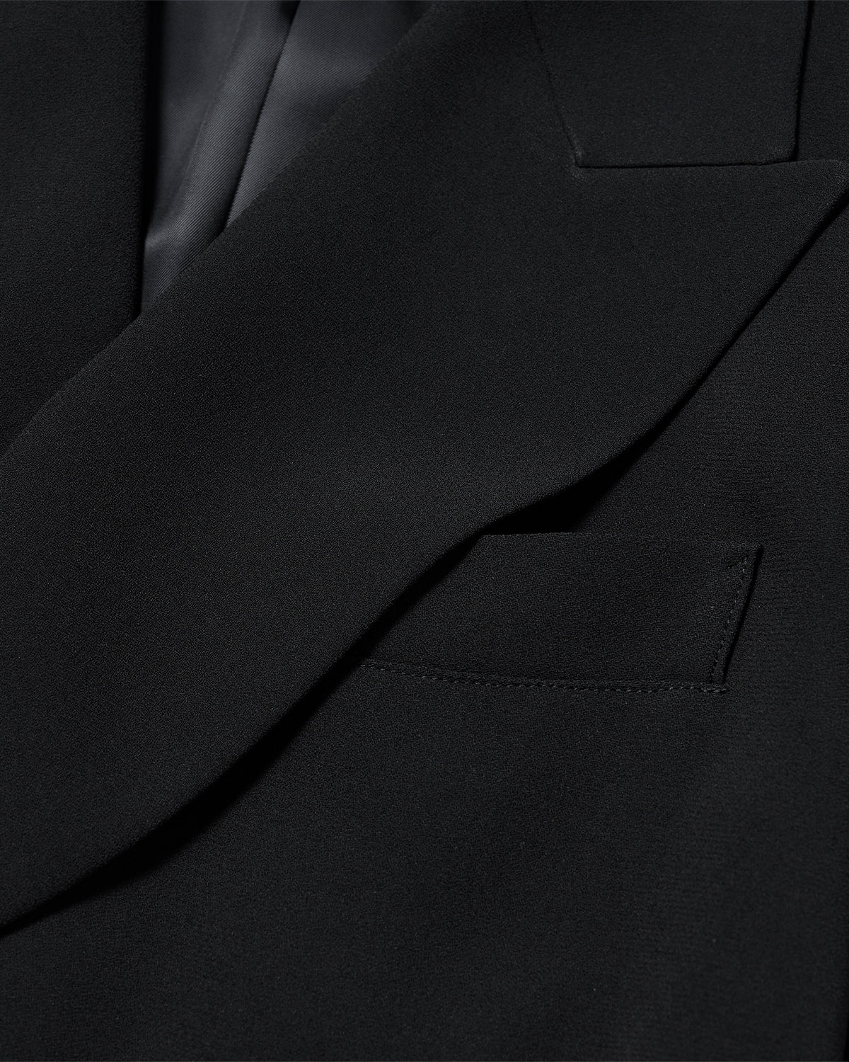 Cropped Belt Jacket - Black