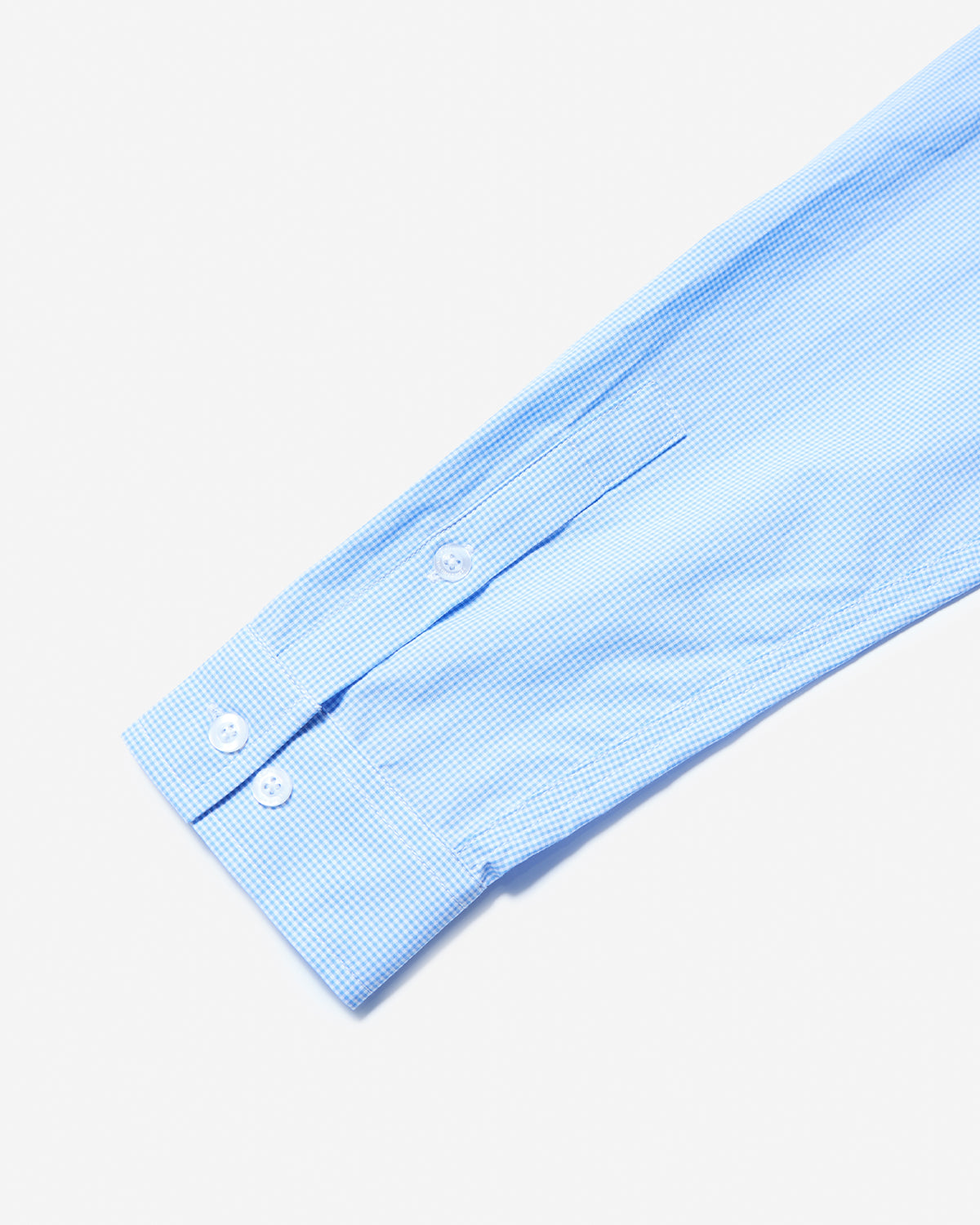 Alien Kiss Gingham Shirt - Powder Blue Gingham