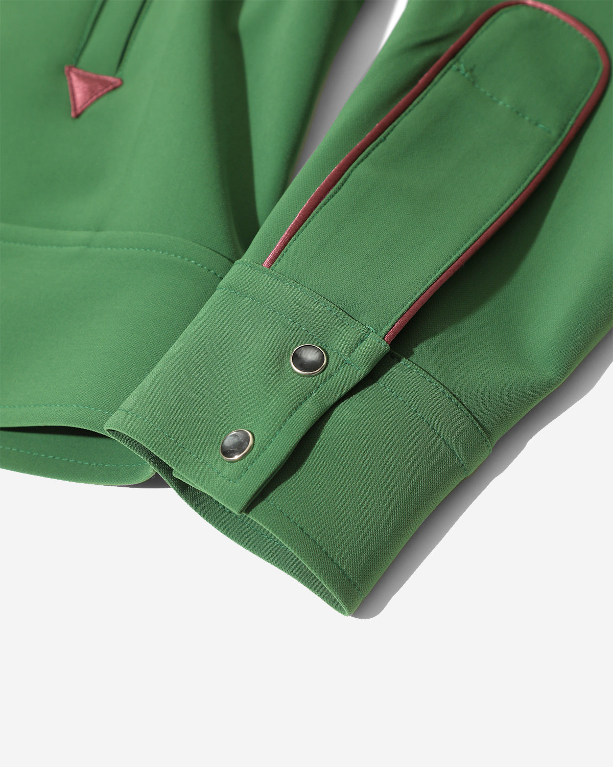 Piping Cowboy Jacket - Poly Double Cloth - Green