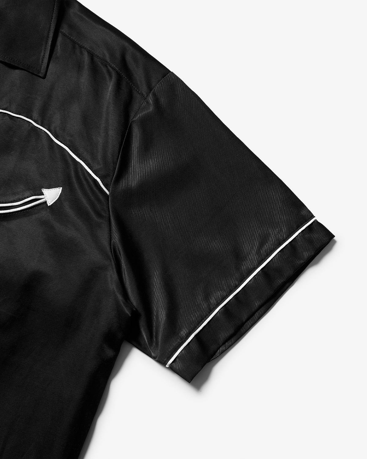 Made in Japan - Weaver Bowling Shirt - Black/White