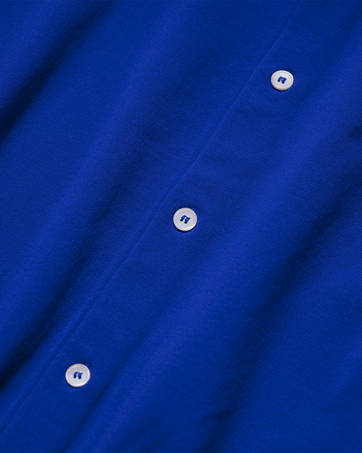 Womens Jersey Knit Crew Neck Cardigan - Blue