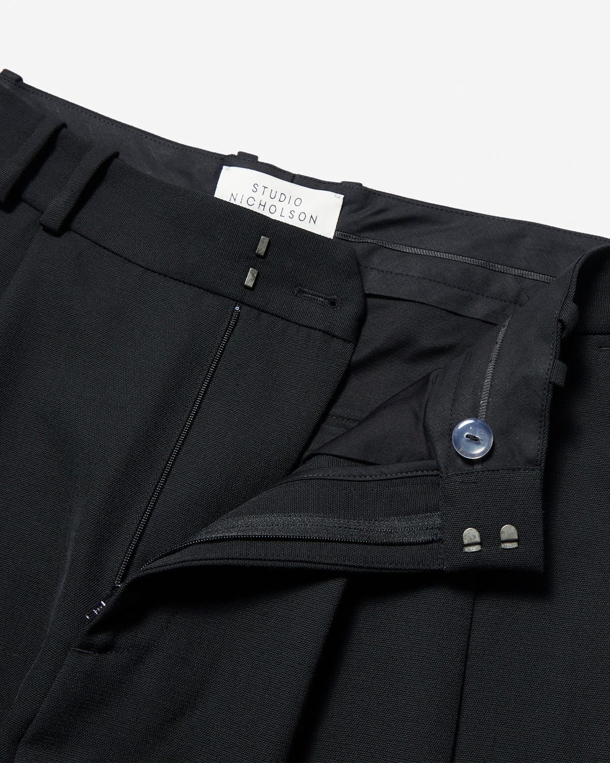 Line - Double Pleat Volume Pant - Black