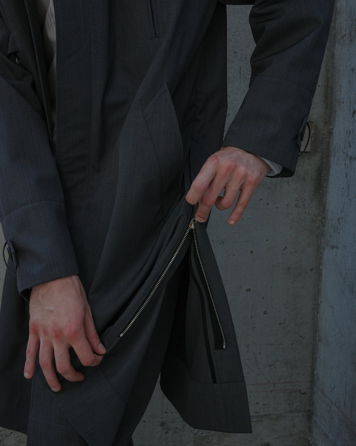 Jules Coat - Melange Grey
