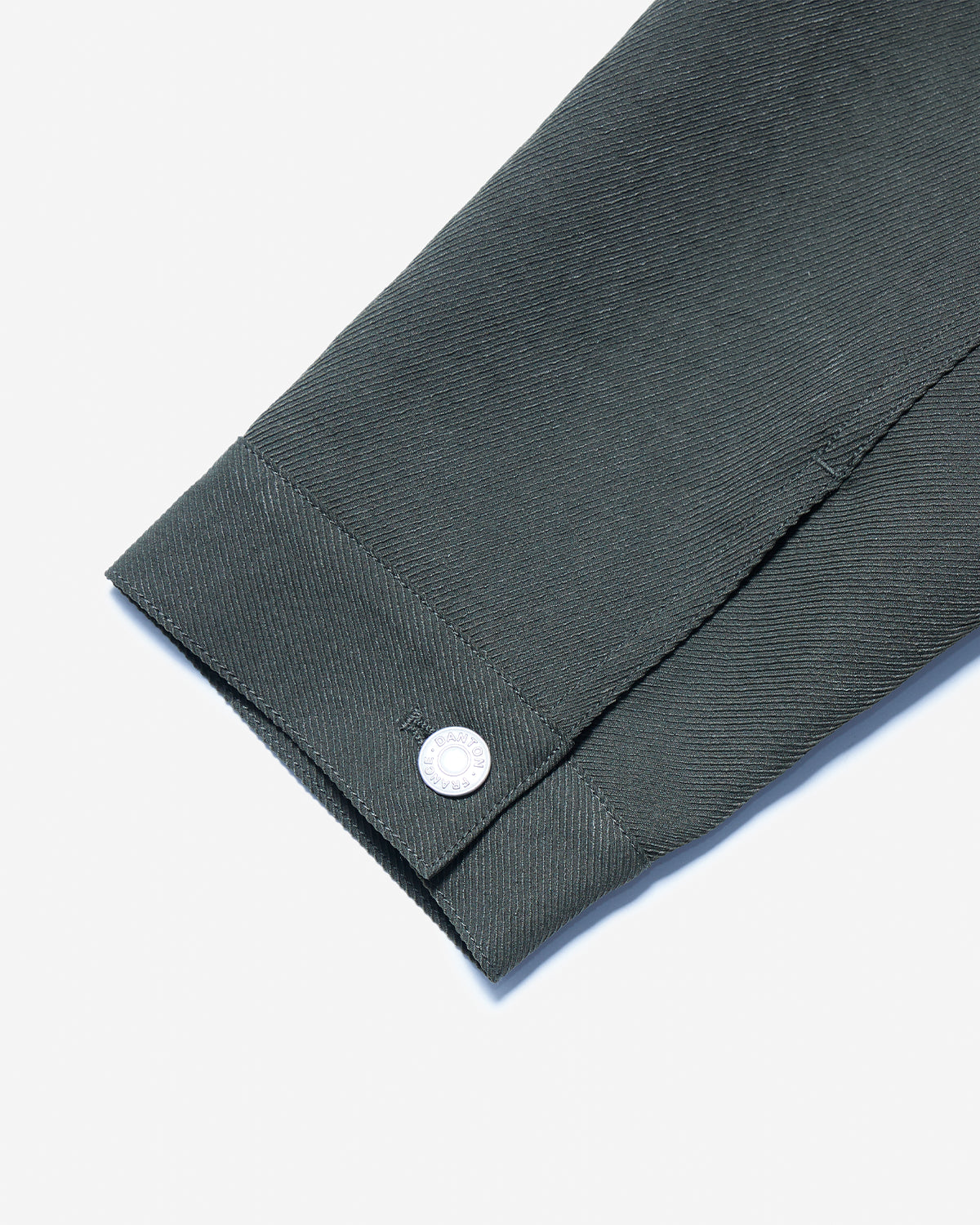 Mens Polyester Twill Jeans Jacket Style Shirt Blouson - Olive