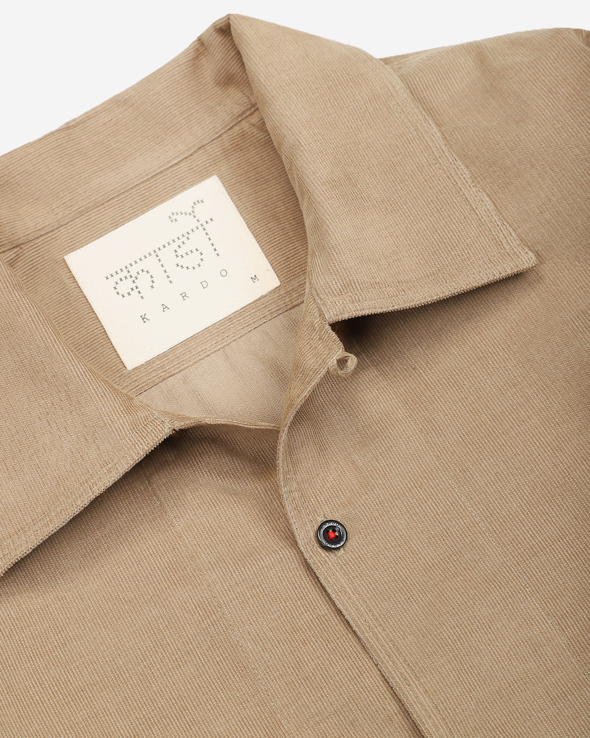 Chintan - Boxy Fit Open Collar LS Shirt - Sand