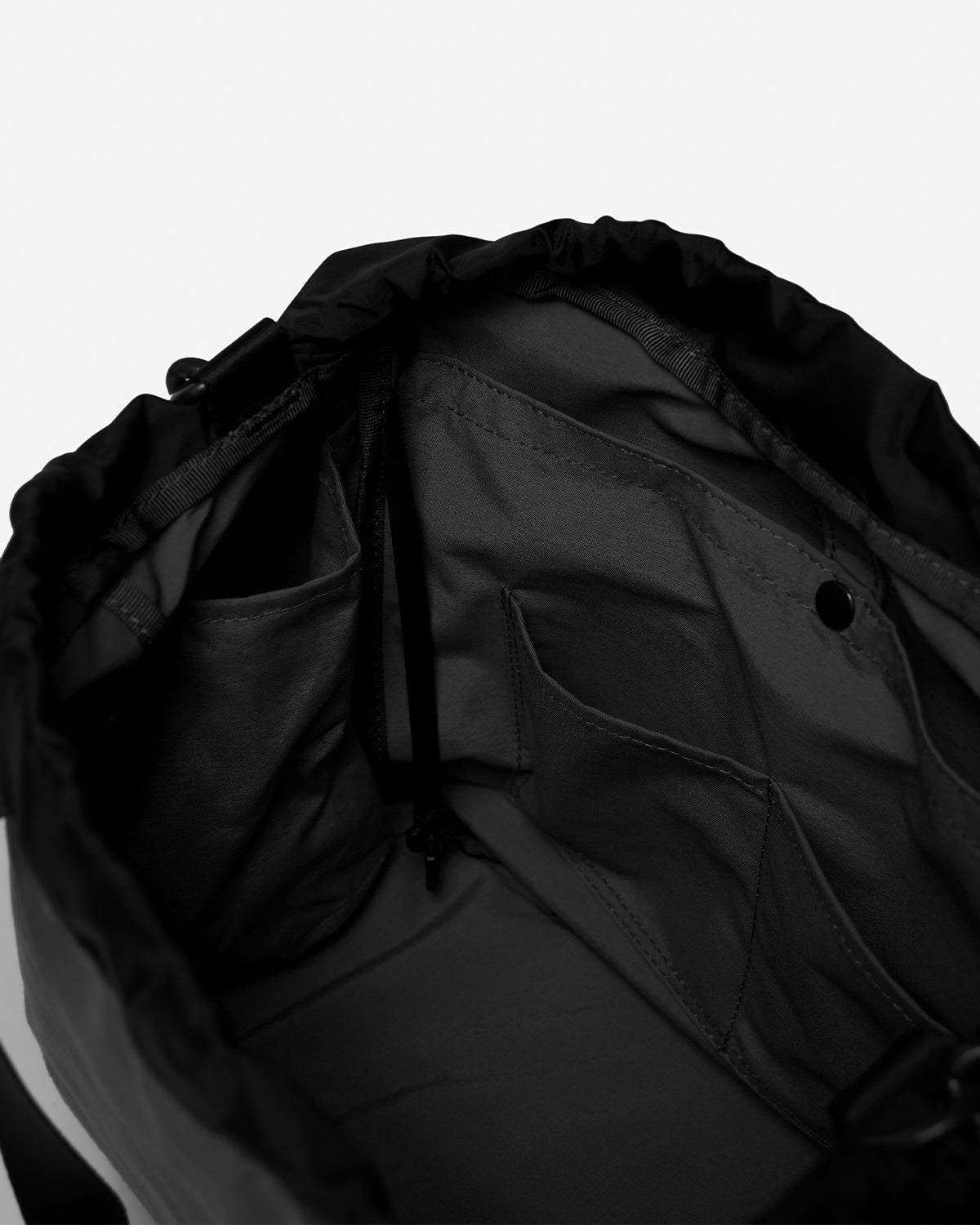 Simplicity 2Way Draw String Tote - Black