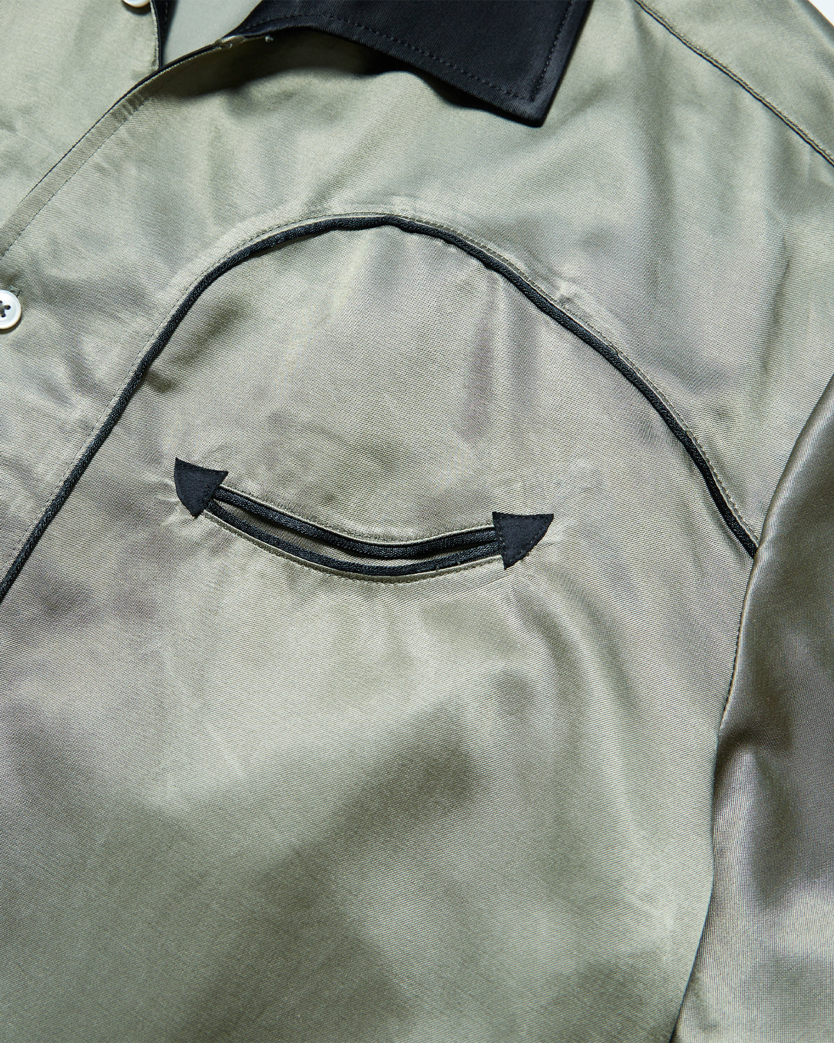 Made in Japan - Weaver Bowling Shirt - Gold/Black