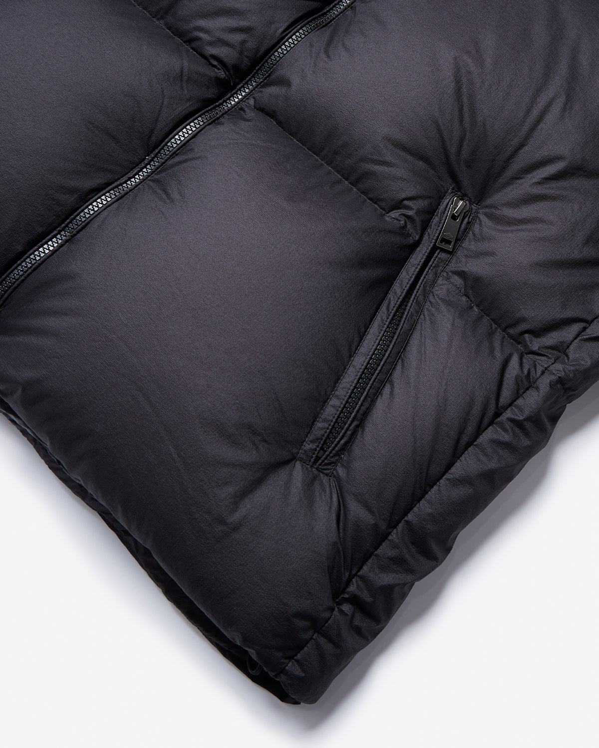 Down Hooded Jacket - Black
