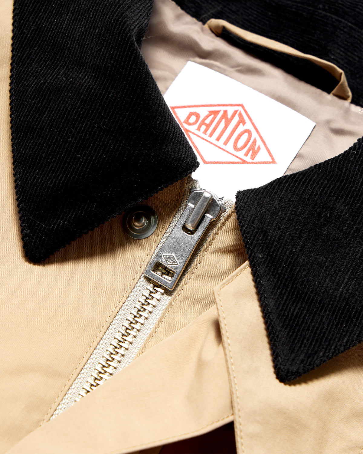 Womens Nylon Taffeta Short Jacket - Sand Beige