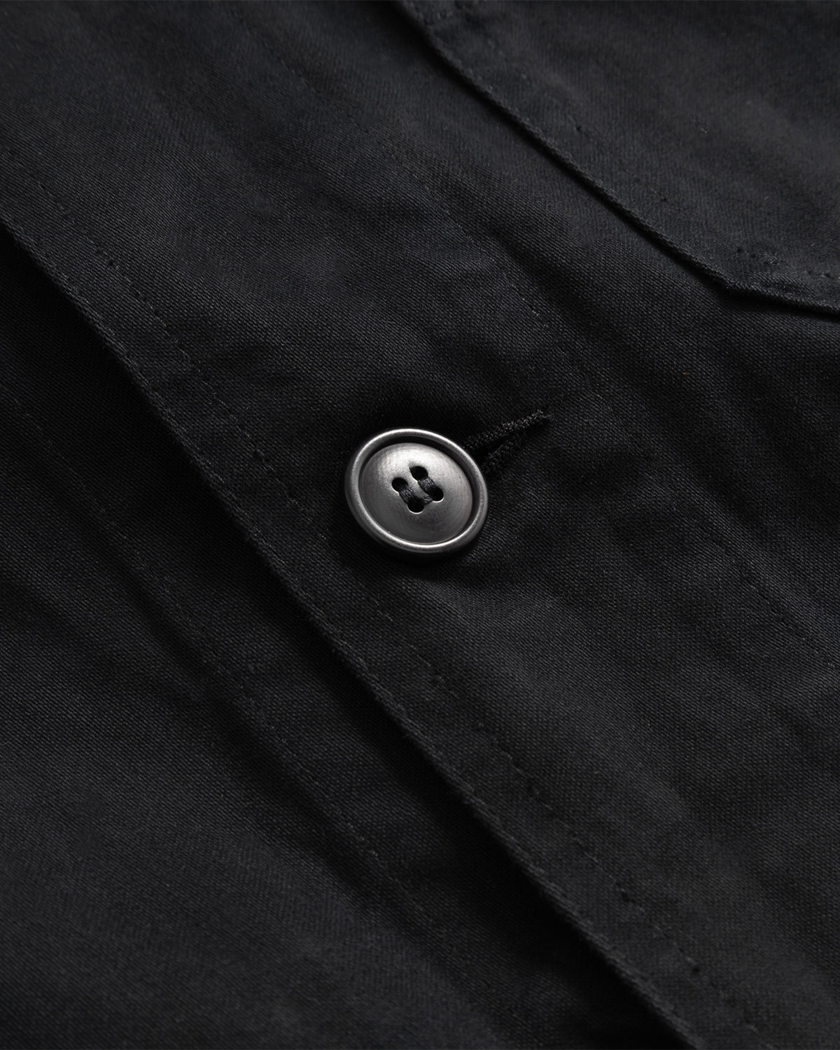 Lux J - Unlined Mens Jacket Dye Moleskin - Black