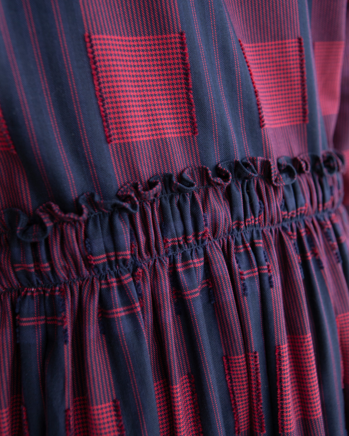 Touring Dress - Red / Navy