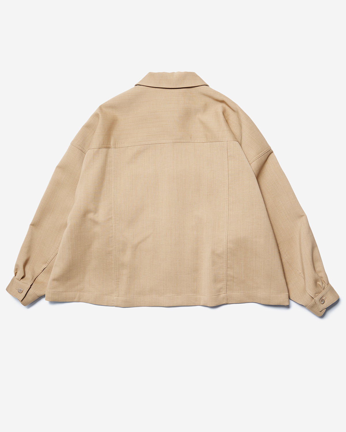 Cropped BOX Blouson - Beige