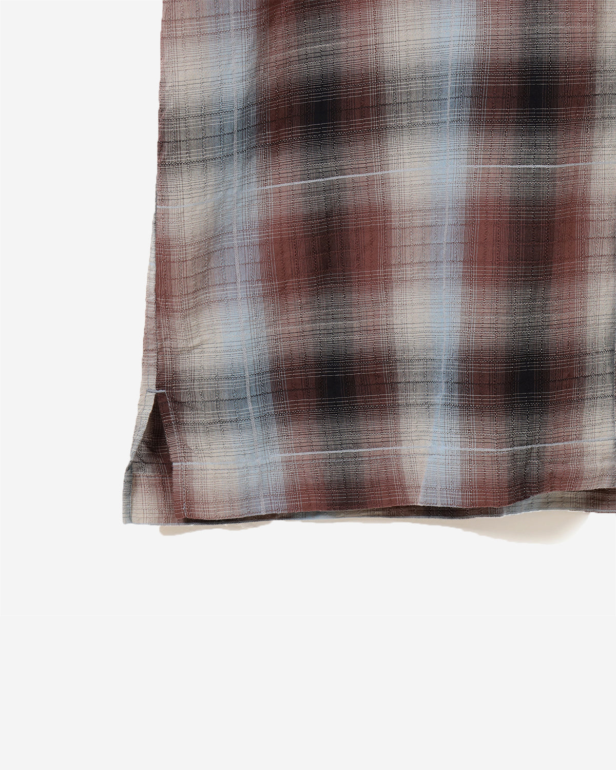 Sam Dobby Ombre Short Sleeve Shirt - Brown