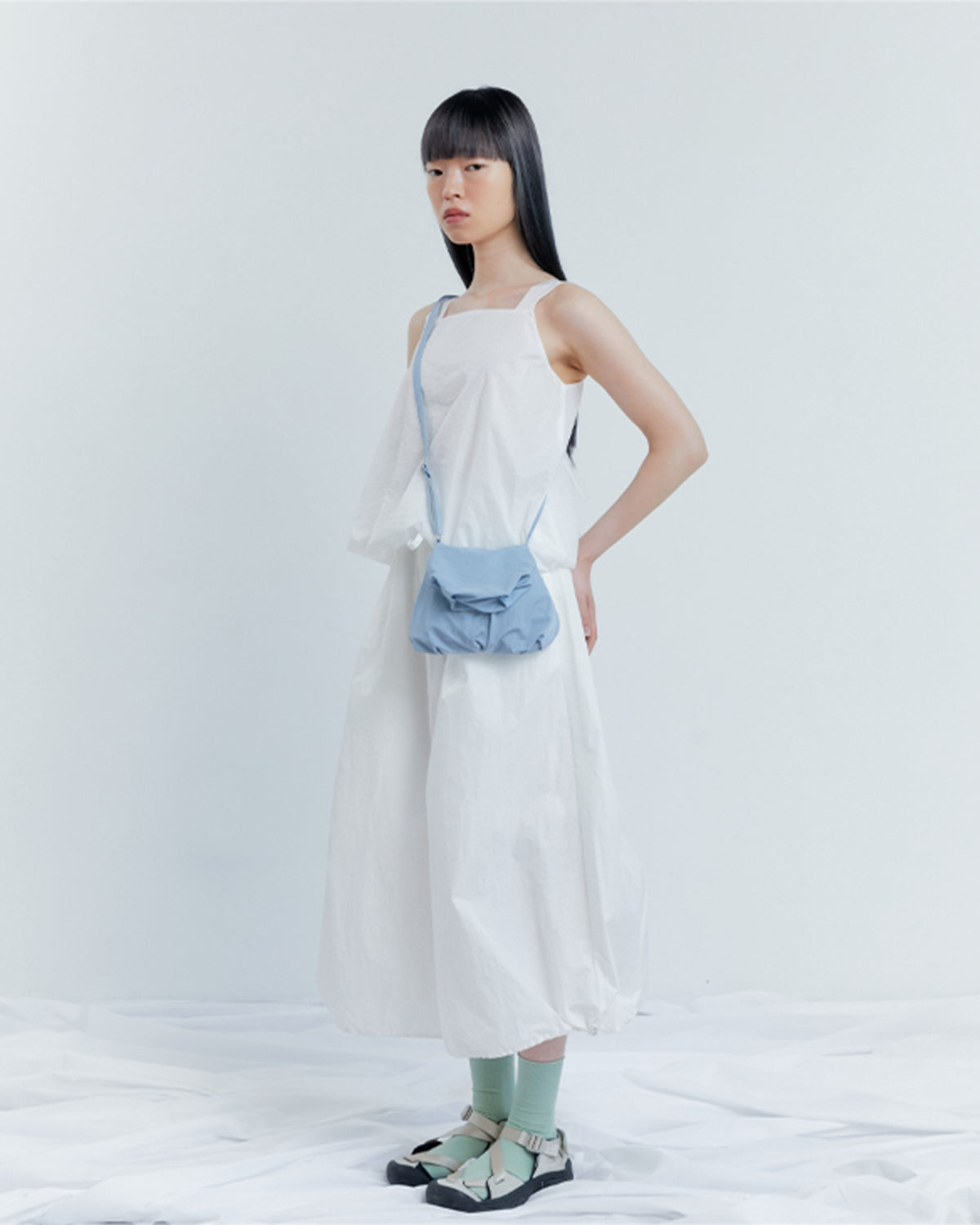 Blooming Cross Bag - Ice Blue