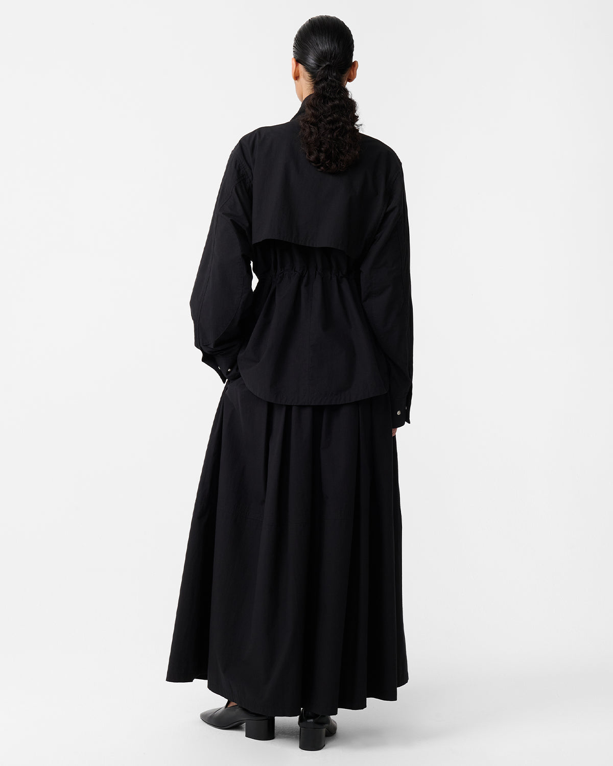 Vista - Elasticated Waist Jacket - Washed Black