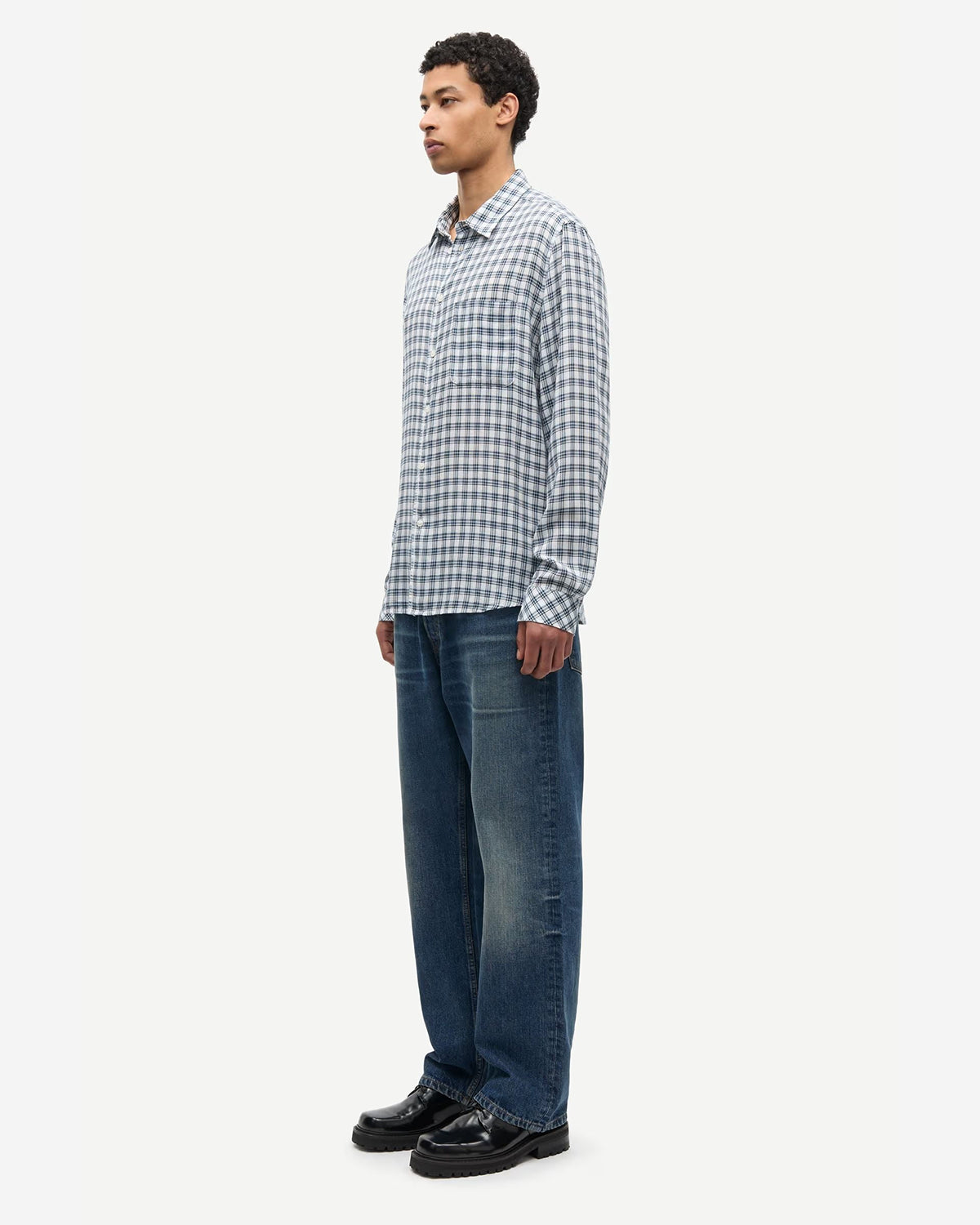 Saryan J Shirt - Blue Ch.