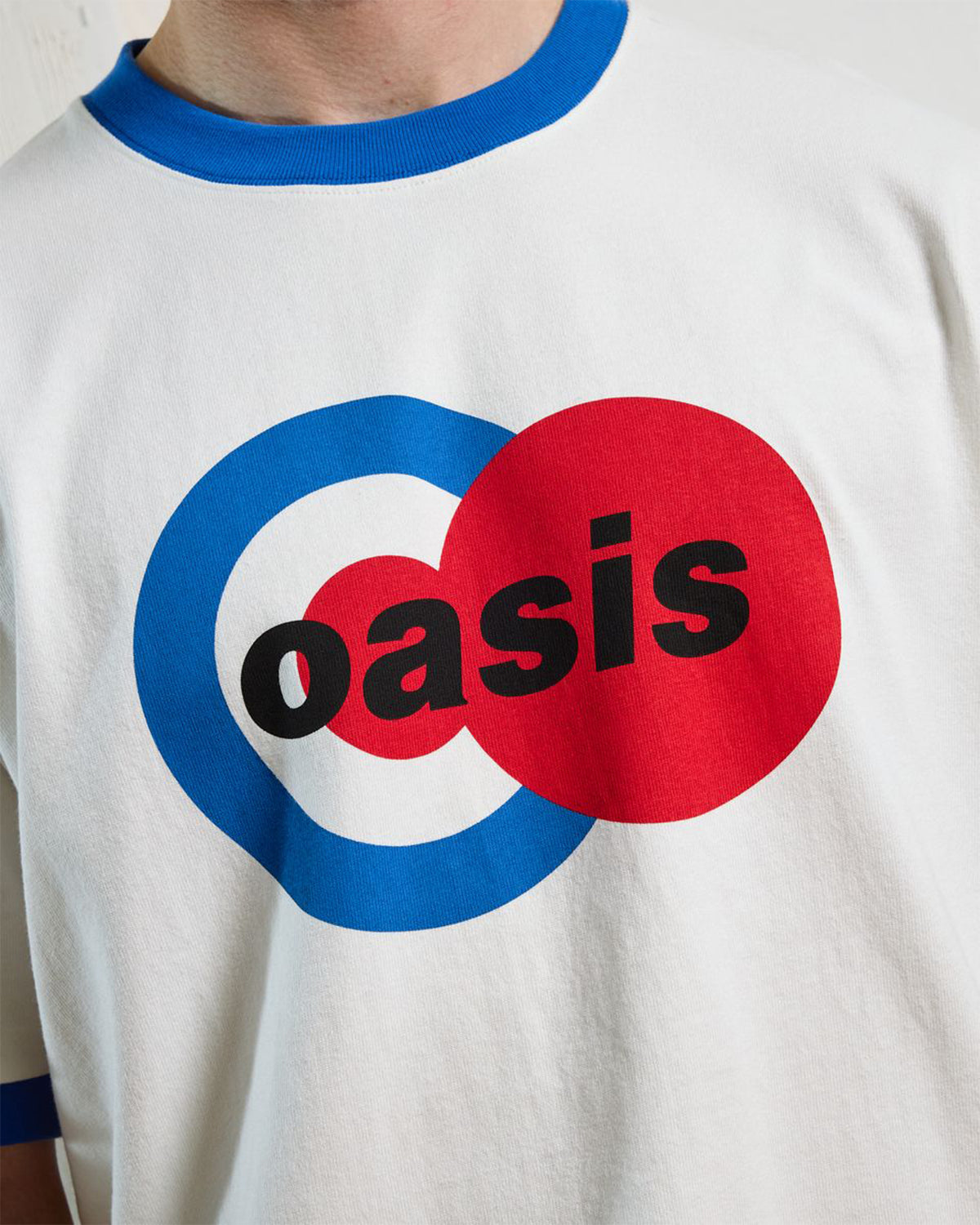 Pleasures X Oasis - 1996 Ringer Shirt - White