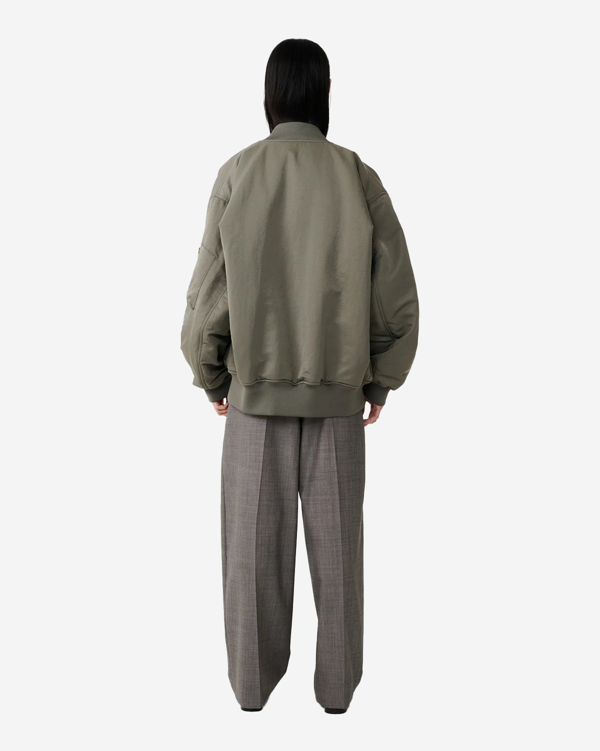 Lira - Double Pleat Pant - Warm Grey