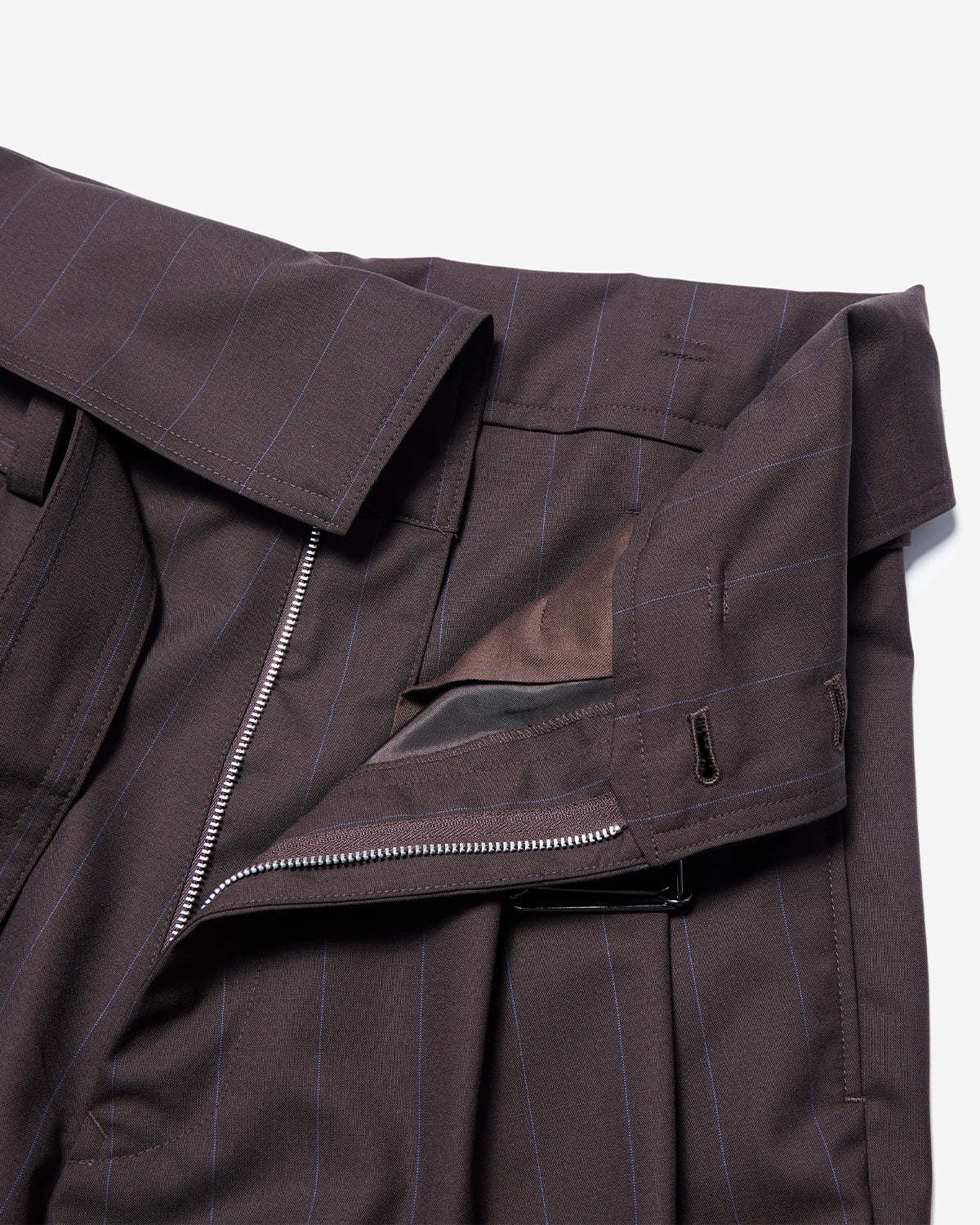 Foldover Belt Wide PNT - Chocolate
