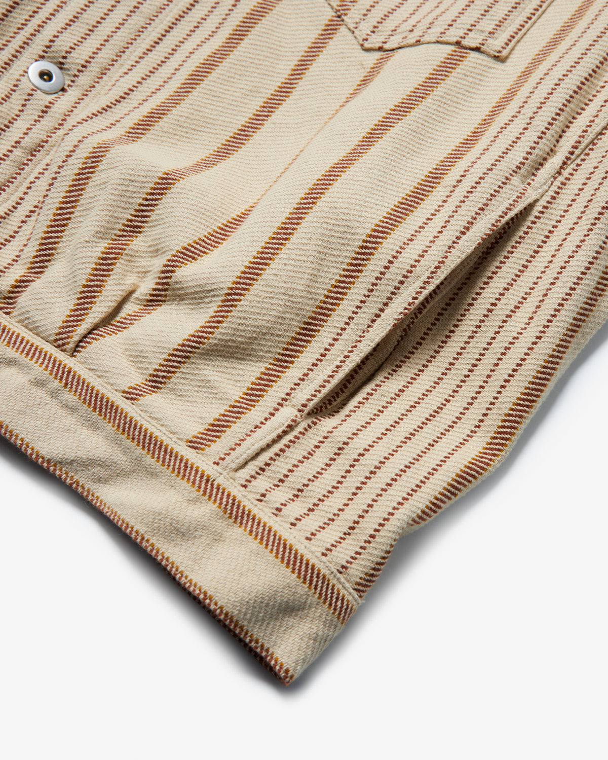 Stripe Trucker Jacket - Cream