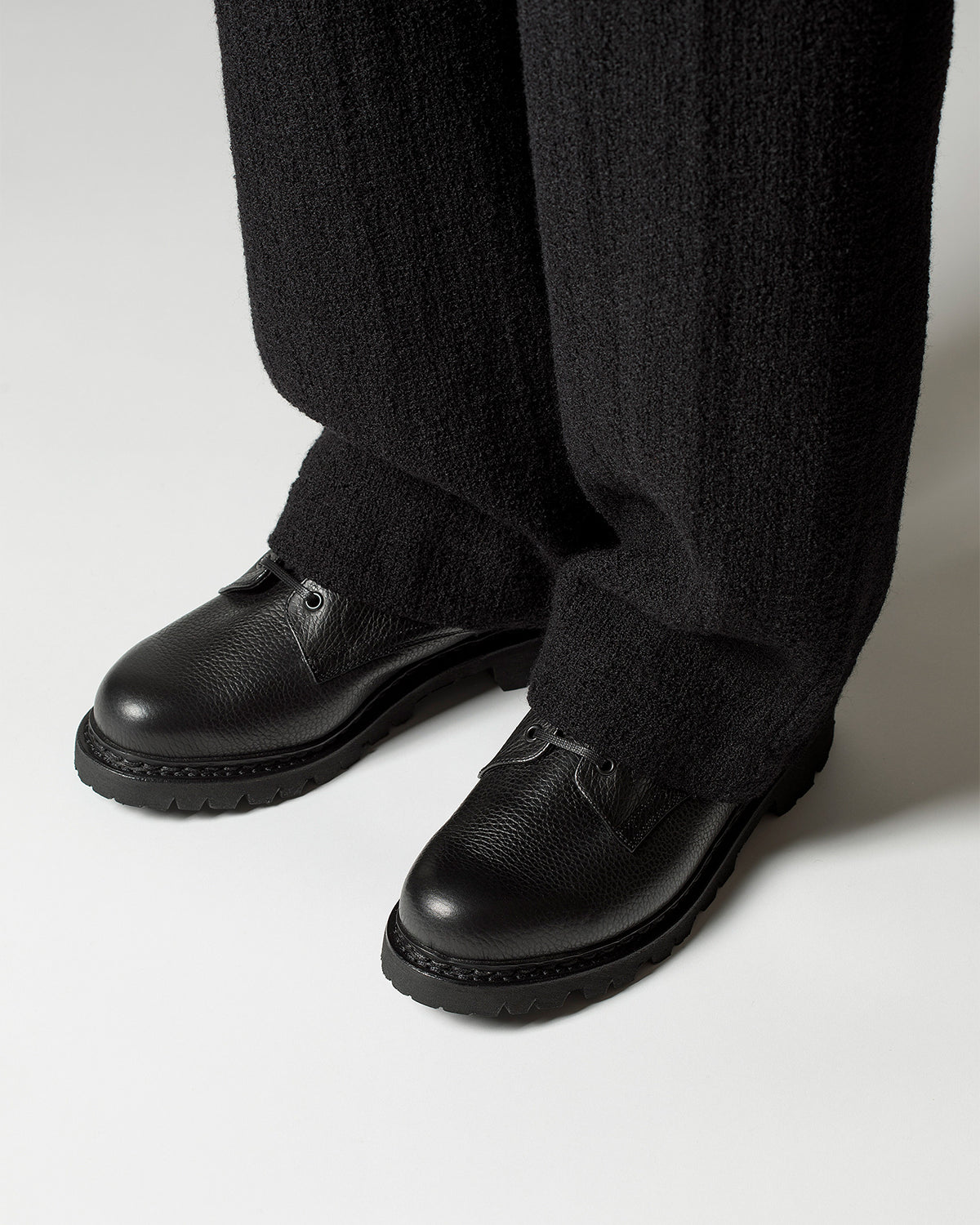 Bergy - Paraboot for Arpenteur Grained Calf Leather Shoes - Black