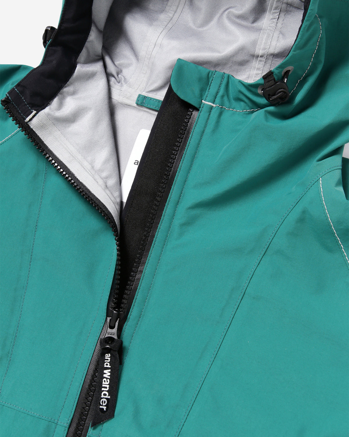 Loose Fitting Rain Jacket - Blue Green