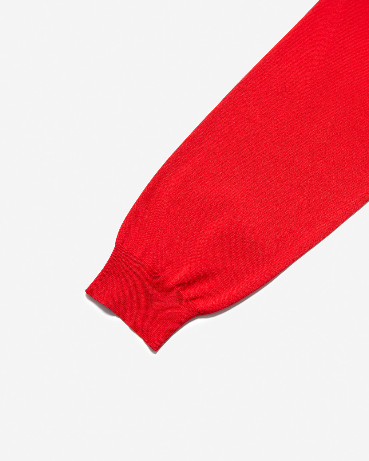Womens Jersey Knit Crew Neck Cardigan - Red