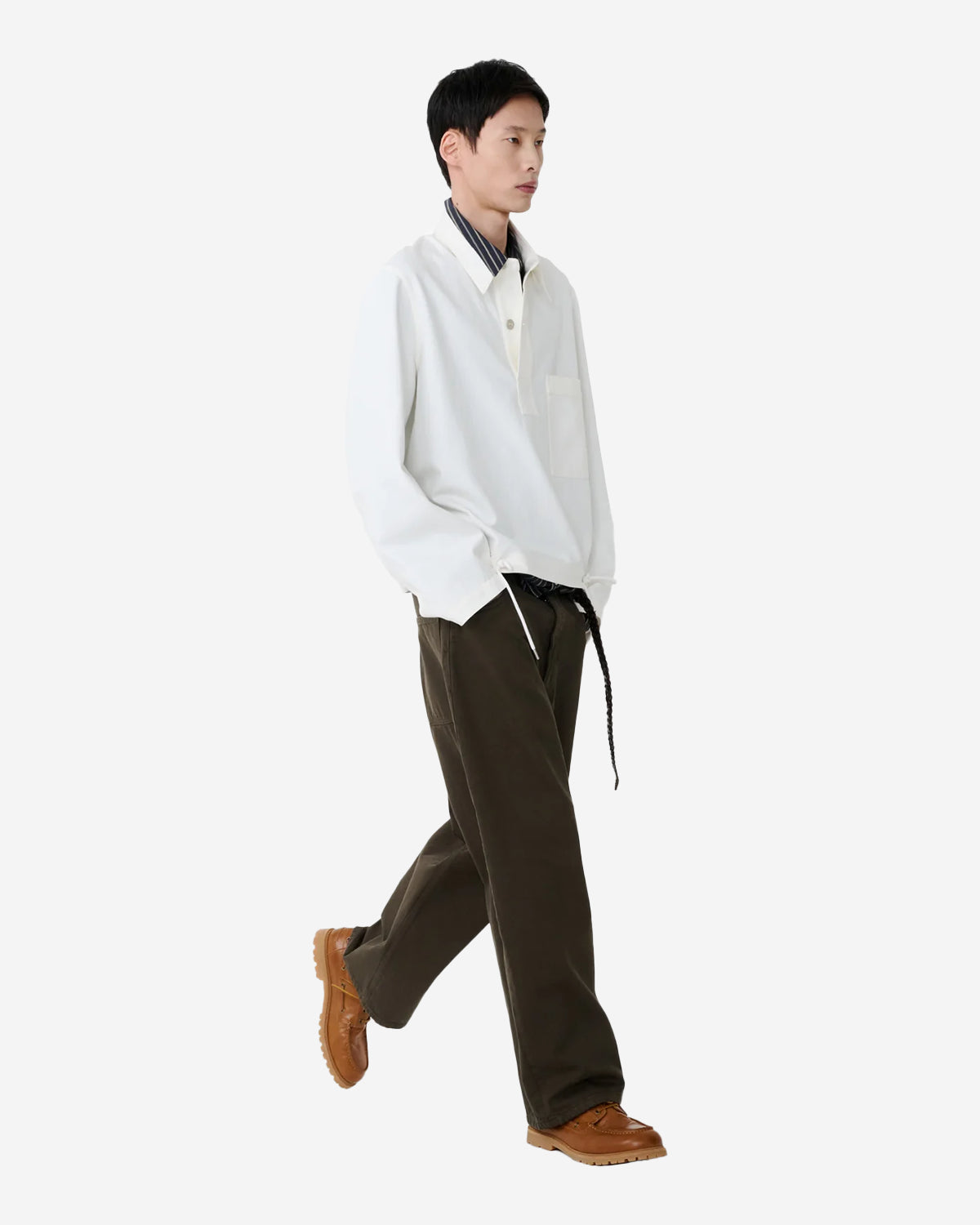 Stowe - Drawcord Shirt - Salt