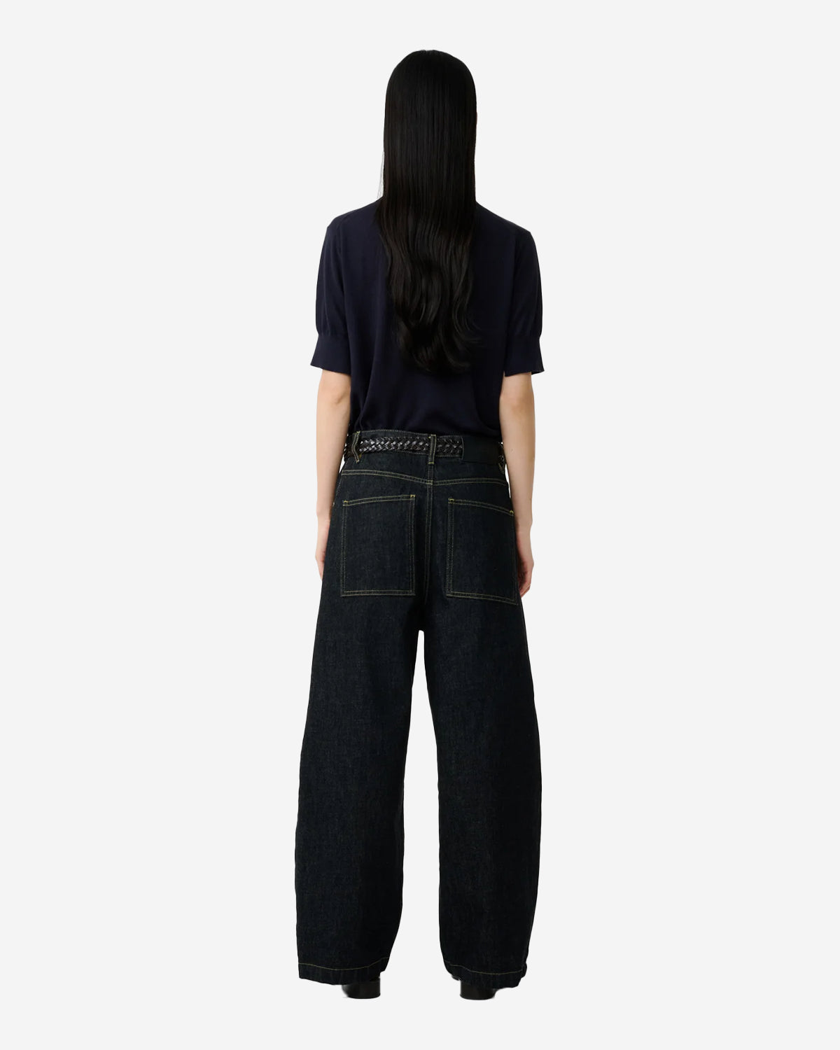 Neive - Curved Leg Pant - Black