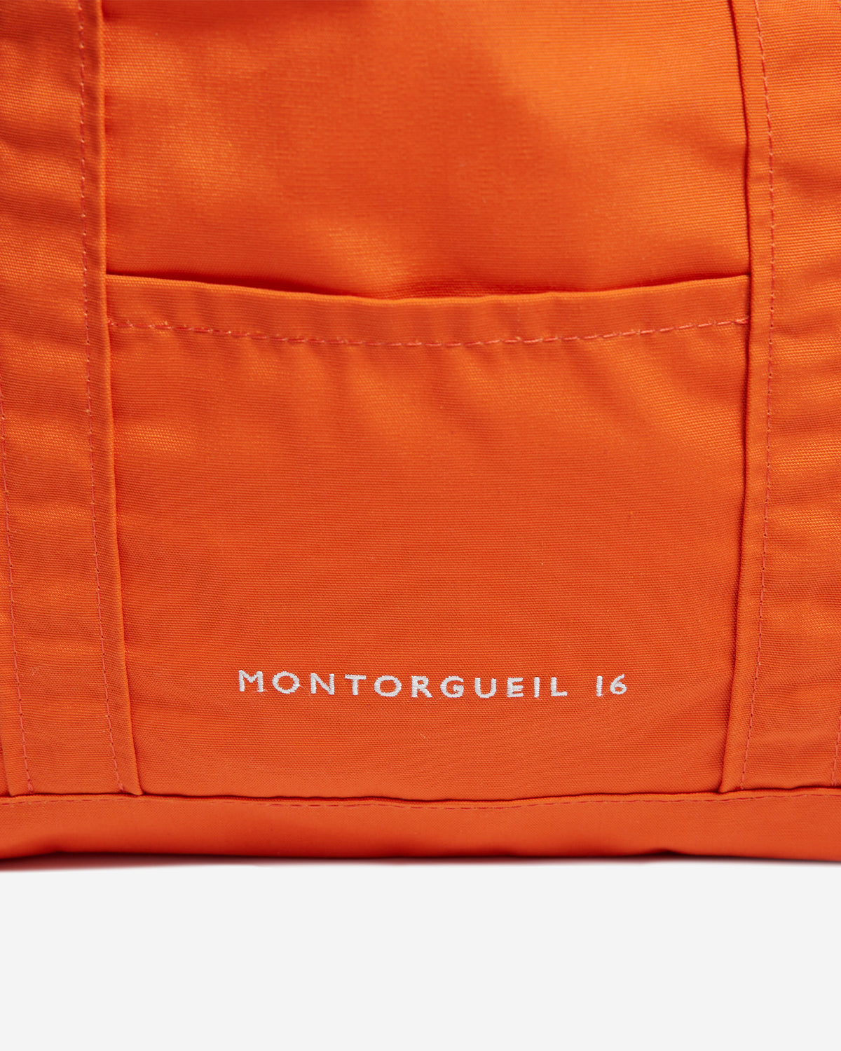 Montorgueil - Canvas Marche Bag - Orange Off White