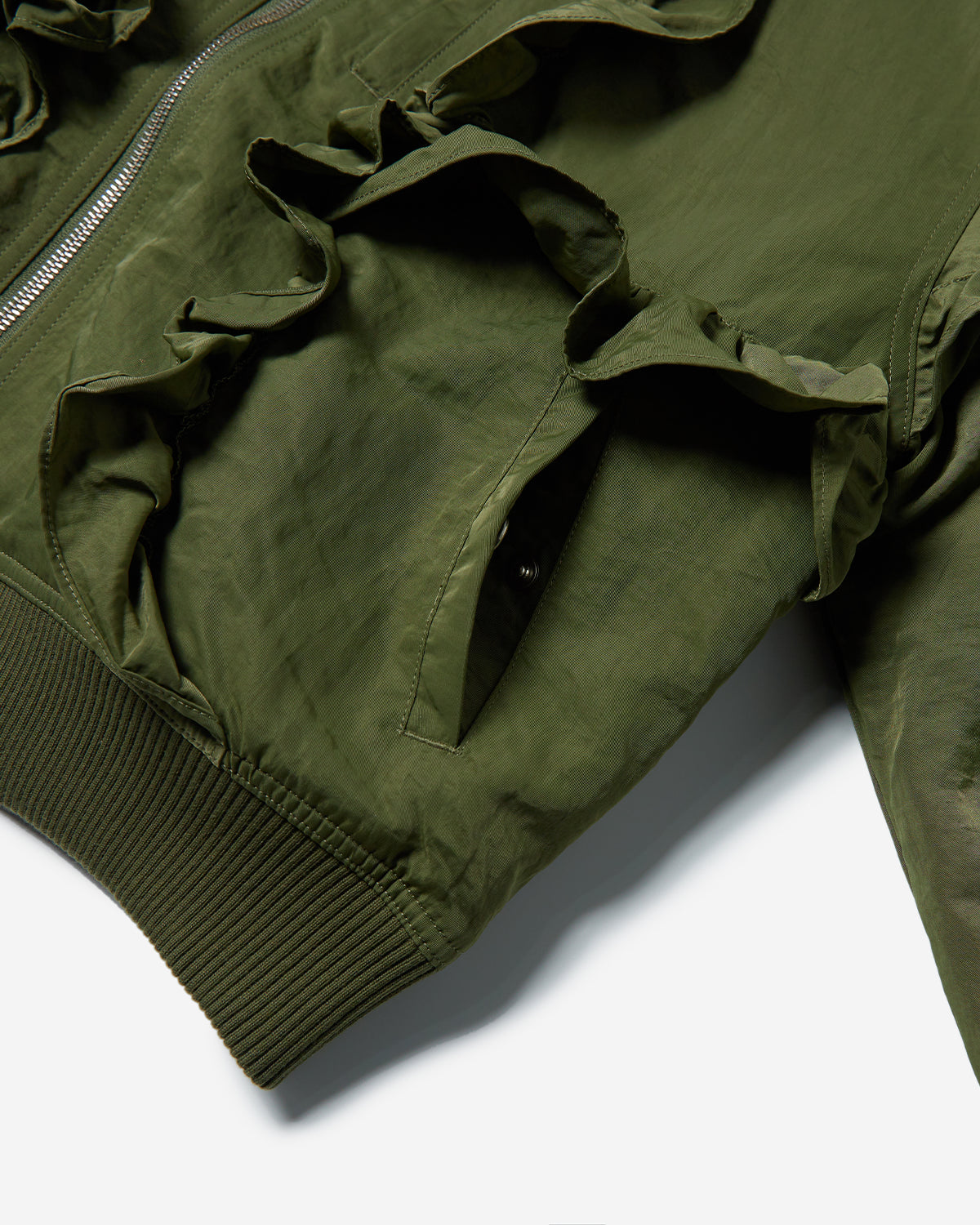 Thistle Frill Bomber - Artichoke