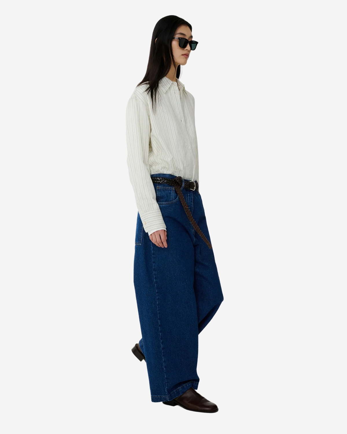 Rouen - Classic Oversized Sheer Shirt - Parchment