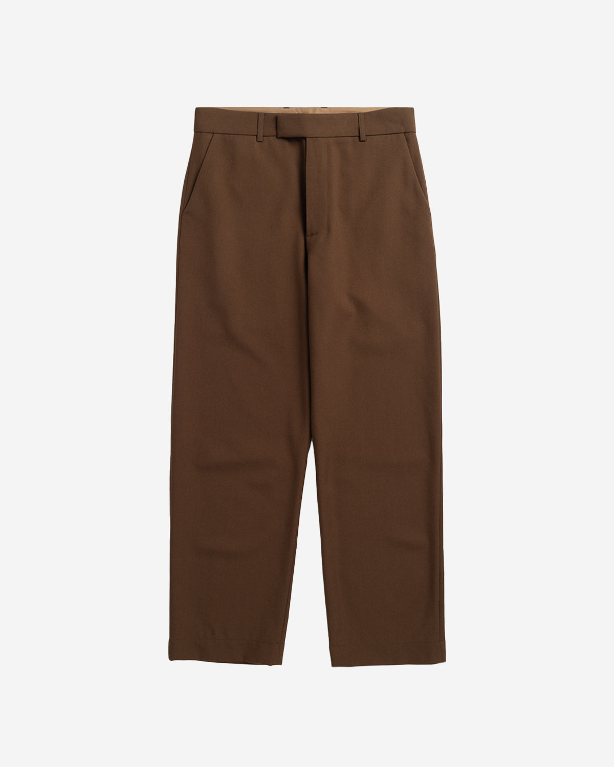 Fox P - Lined Trousers Wool Gabardine - Tobacco