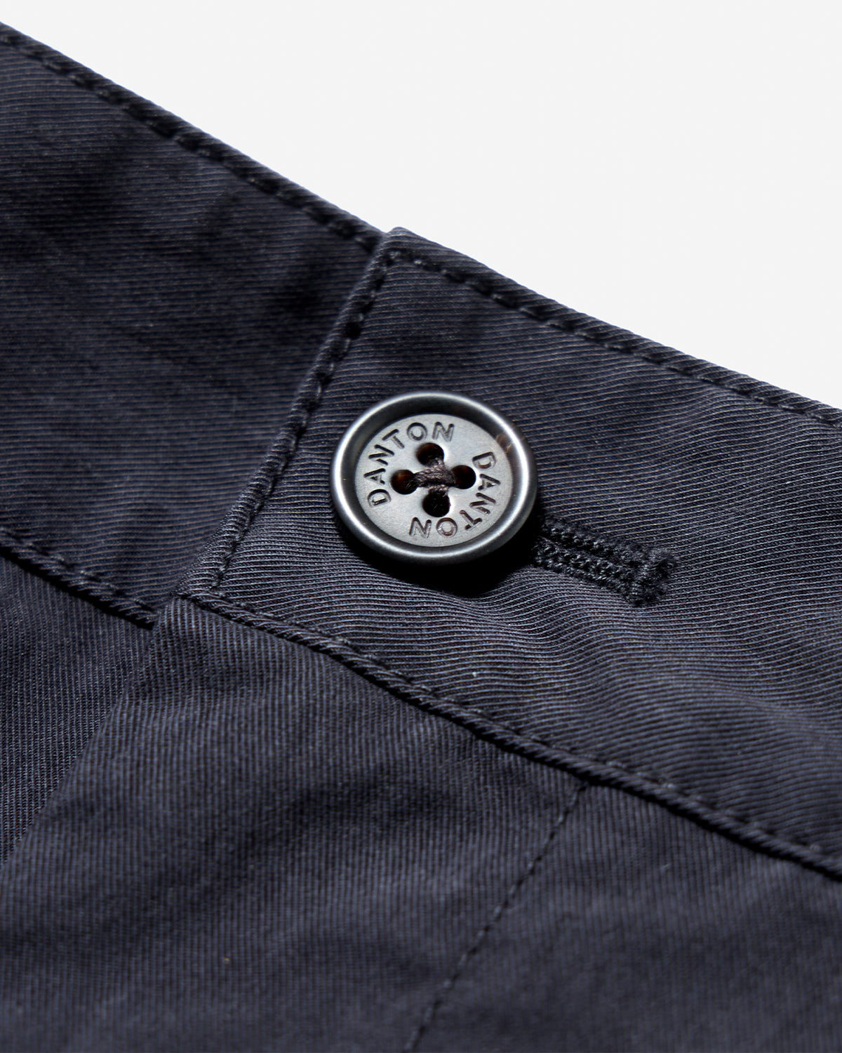 Mens C/N Twill Double Pleated Easy Pants - Navy
